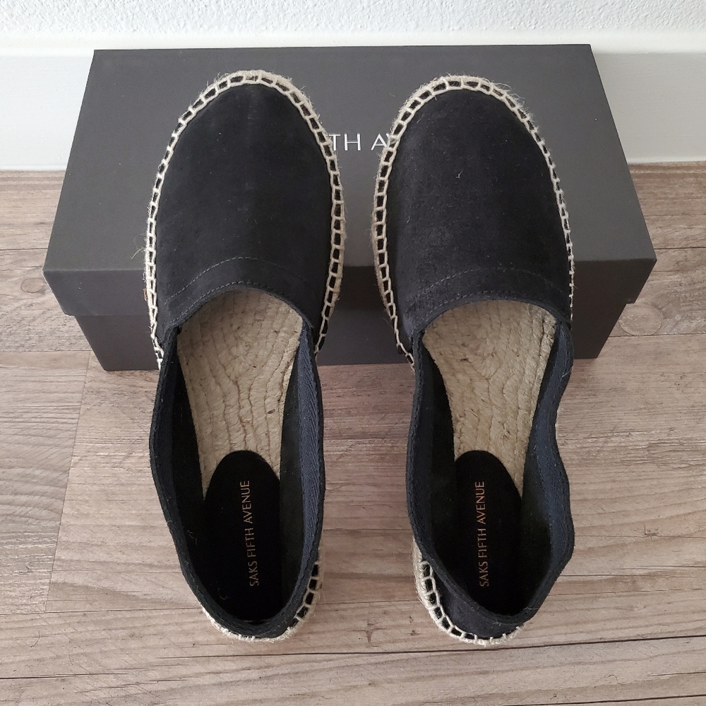 Saks Fifth Avenue Suede Espadrilles
